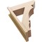 Ekena Millwork 7 1/2-in W x 22-in D x 30-in H Balboa Slat Rough Cedar Woodgrain TimberThane Outlooker, Primed Tan OUTUR075X22X30BOA24RCPR - alternate 5